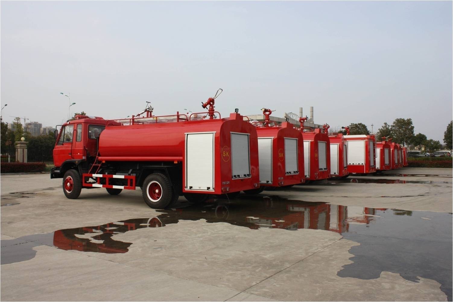 [Oct,2018] To Morocco- 9 Units 10,000 liters Dongfeng water tank fire truck