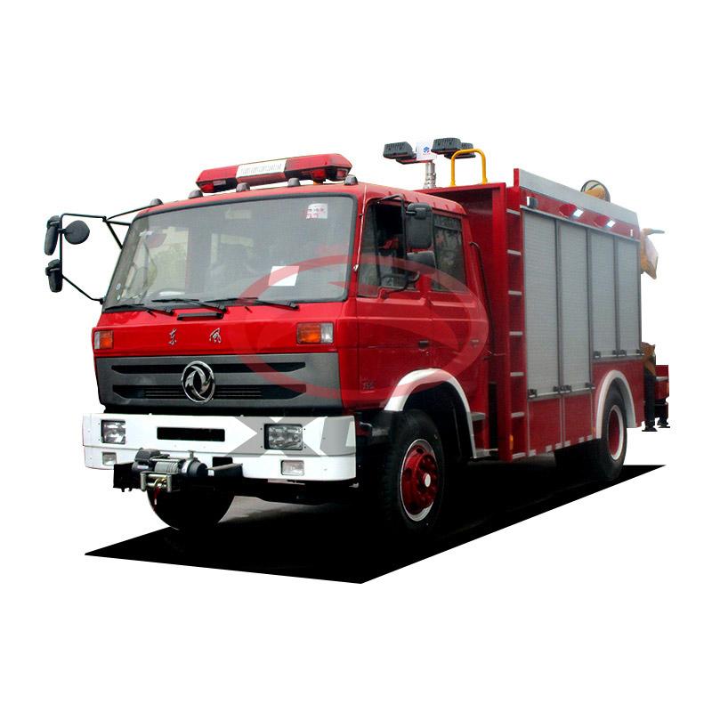 emergency and rescue fire fighting truck			
