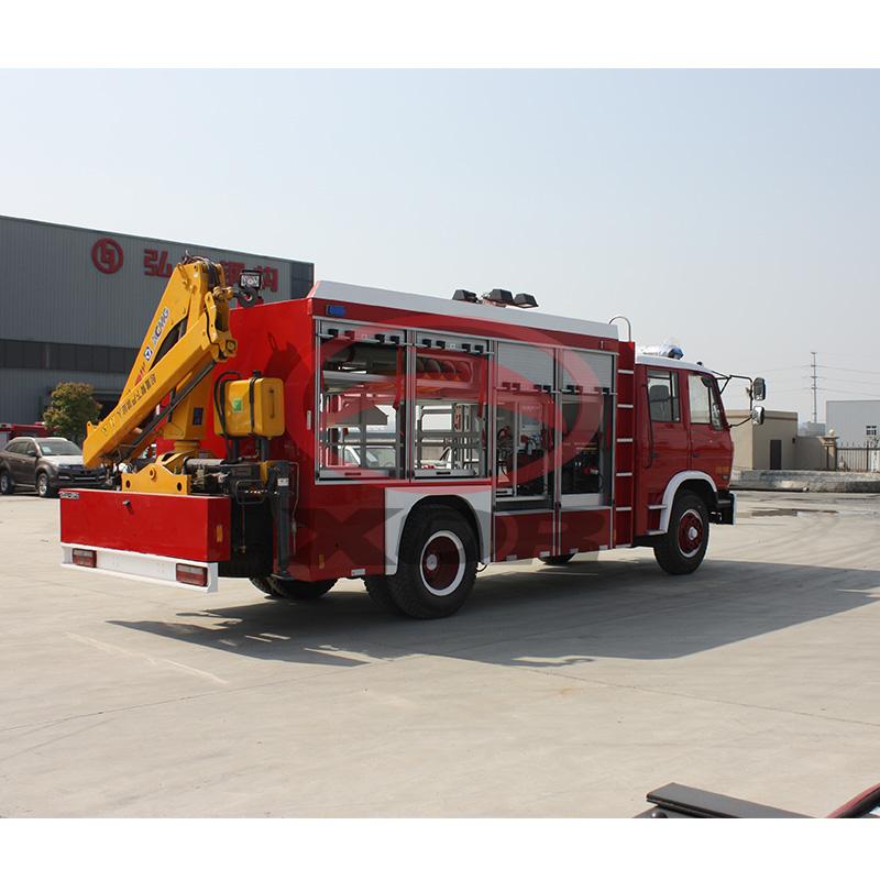 emergency and rescue fire fighting truck			